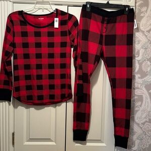 NEW! Old Navy plaid pajamas/thermal